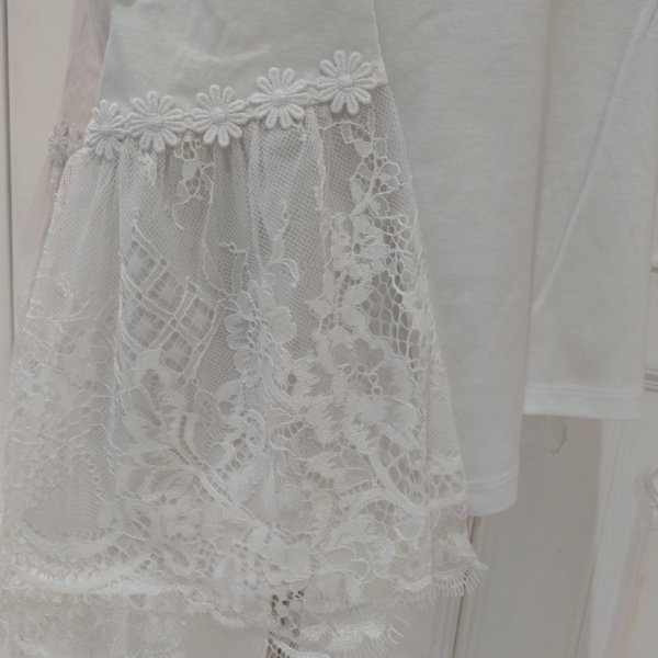 画像6: 【SuperBeauty  】★レース袖チュニックTシャツ《送料220円代引は通常送料》 (6)