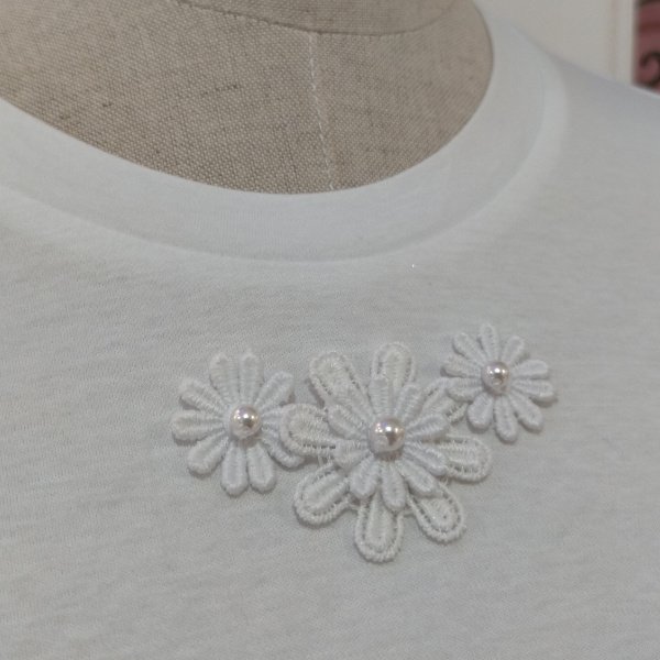 画像3: 【SuperBeauty  】★レース袖チュニックTシャツ《送料220円代引は通常送料》 (3)