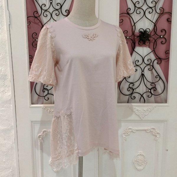 画像10: 【SuperBeauty  】★レース袖チュニックTシャツ《送料220円代引は通常送料》 (10)