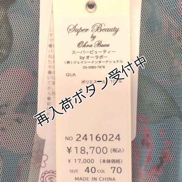 画像10: 【SuperBeauty  】パワーネット素材フラワープリントワンピース (10)