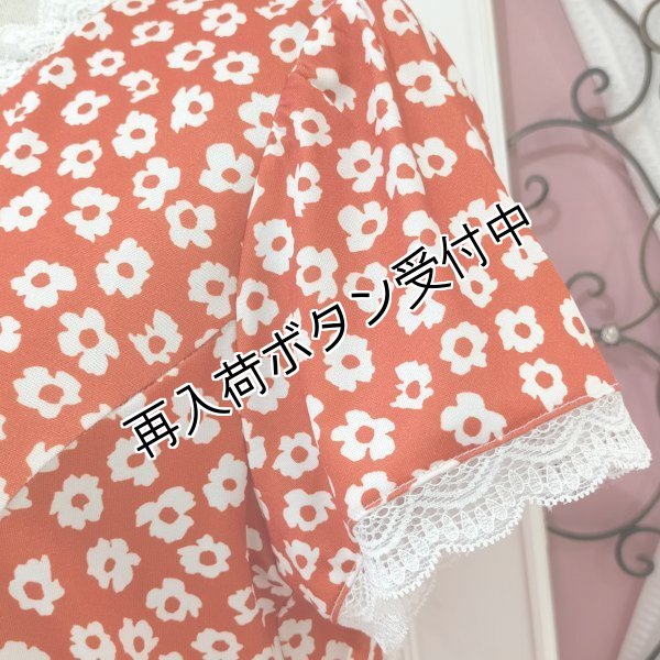 画像4: 【今週の追加 16,000円 →超特価 4,900円＜在庫限り＞クーポン/POINT不可】小花プリントレース使いワンピース (4)