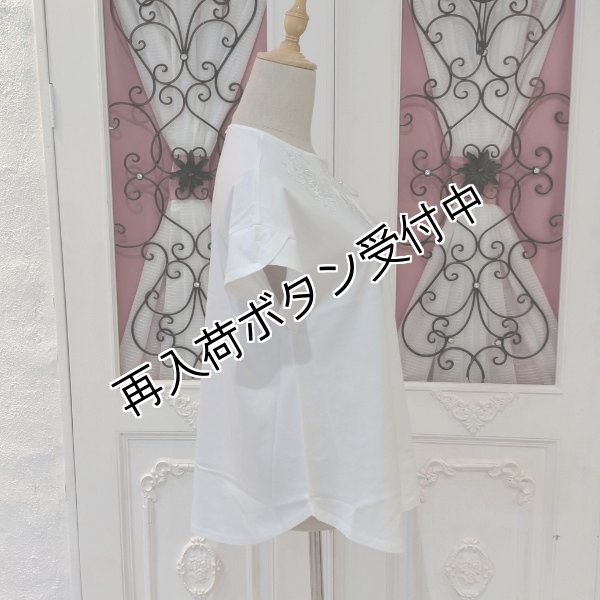 画像6: 【SuperBeauty  】★胸元レースデザインTシャツ《送料220円代引は通常送料》 (6)