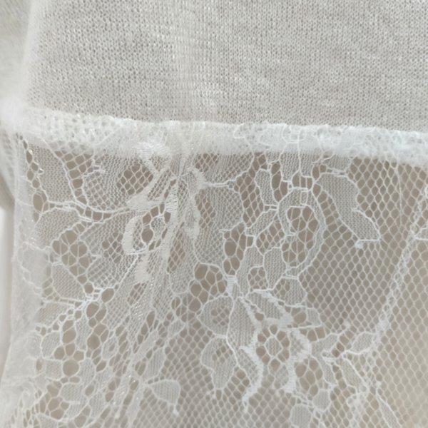 画像18: 【17,000円 →超特価 4900円<在庫限り>クーポン/POINT不可】レース切替ショートニットカーディガン《送料220円代引は通常送料》 (18)