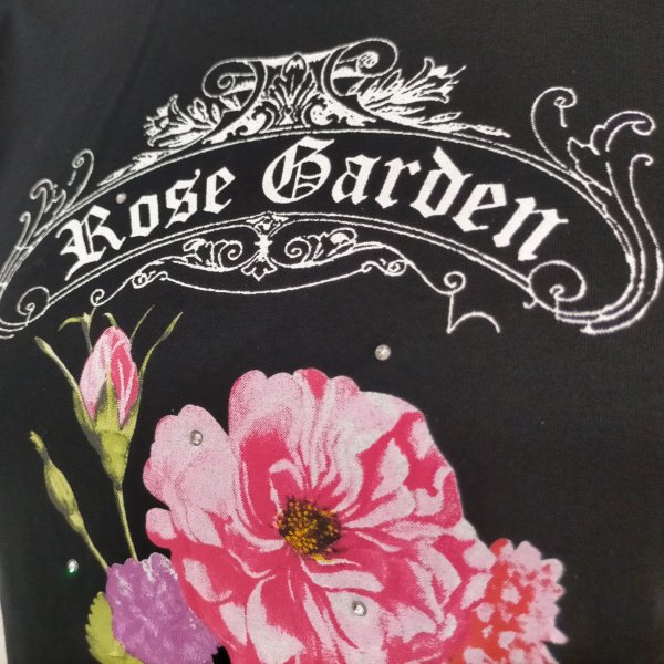 画像10: 【SuperBeauty  】フリル二重袖バラプリントTシャツ《送料220円代引は通常送料》 (10)