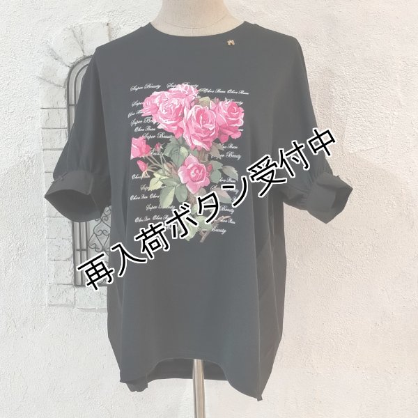 画像6: 【超特価 3,900円＜在庫限り＞クーポン/POINT不可】バラプリントチュニックTシャツ《送料220円代引は通常送料》 (6)