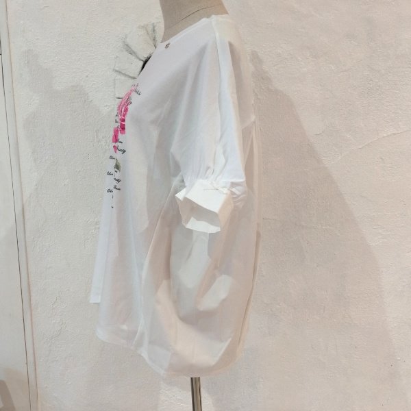 画像3: 【超特価 3,900円＜在庫限り＞クーポン/POINT不可】バラプリントチュニックTシャツ《送料220円代引は通常送料》 (3)