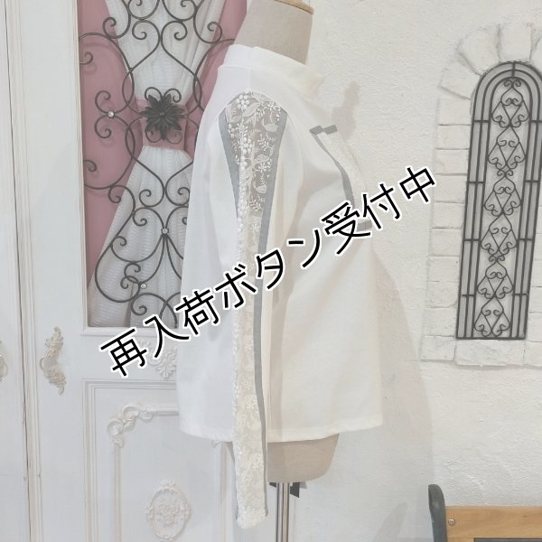 画像6: 【●50%OFF以下● Eclatant】＜送料220円代引不可＞シンプルハイネックレースデザインカットソー (6)