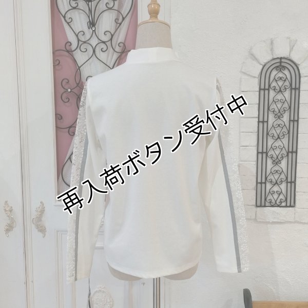画像8: 【●50%OFF以下● Eclatant】＜送料220円代引不可＞シンプルハイネックレースデザインカットソー (8)