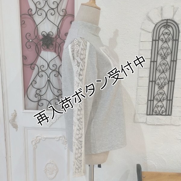 画像11: 【●50%OFF以下● Eclatant】＜送料220円代引不可＞シンプルハイネックレースデザインカットソー (11)