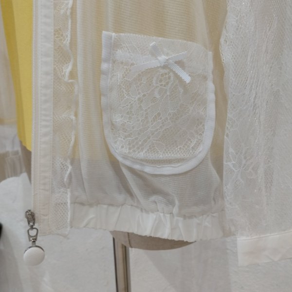 画像3: 【SuperBeauty  】パワーネット×レース切替パーカー (3)