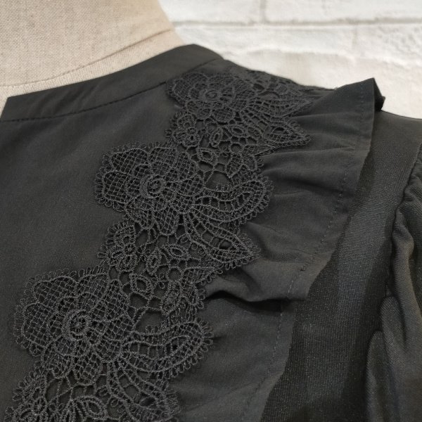 画像3: 【SuperBeauty  】レース×異素材使いロングワンピース (3)