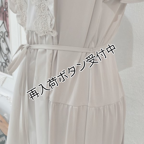画像13: 【今週の追加 《半額以下+クーポン＋POINT！》SuperBeauty 】レース×異素材使いロングワンピース (13)
