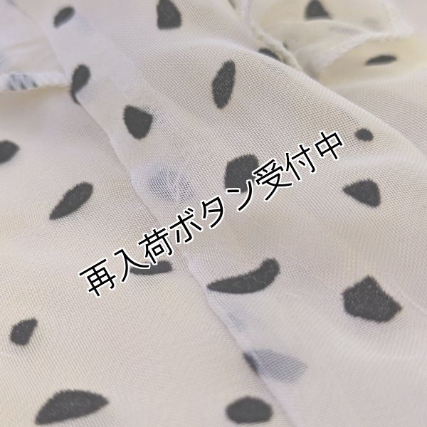 薄いガーゼにベロアを載せたフロッキー仕上げ、プリントと違う高級感