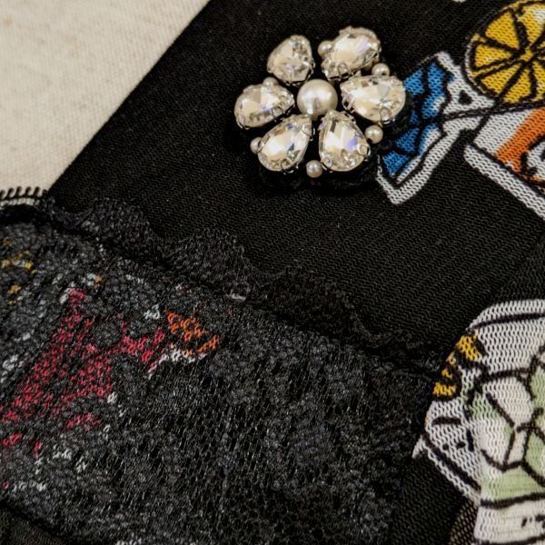 画像4: 【SuperBeauty  】カクテル柄のパワーネットプリントワンピース (4)