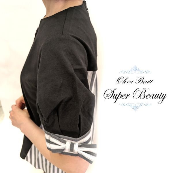 画像5: 【超特価 3,900円＜在庫限り＞クーポン/POINT不可】バックストライプ配色布帛チュニック《送料220円代引は通常送料》 (5)