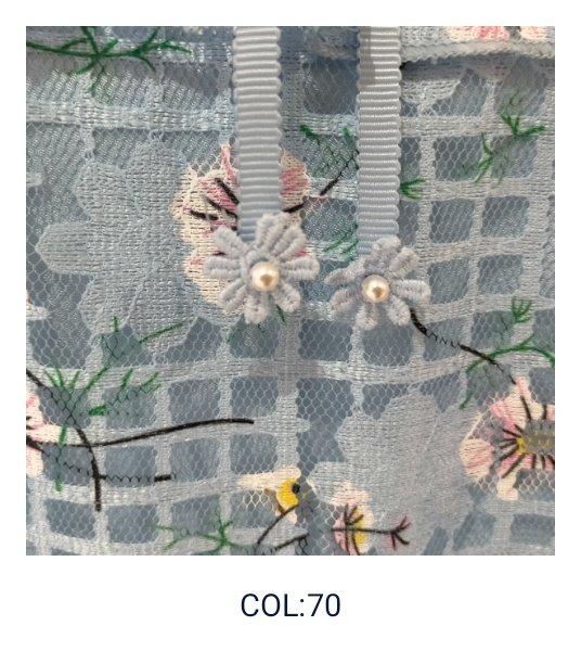 画像3: 【超特価 2900円<在庫限り>クーポン/POINT不可】格子柄花プリントレース切替チュニックカットソー《送料220円代引は通常送料》 (3)