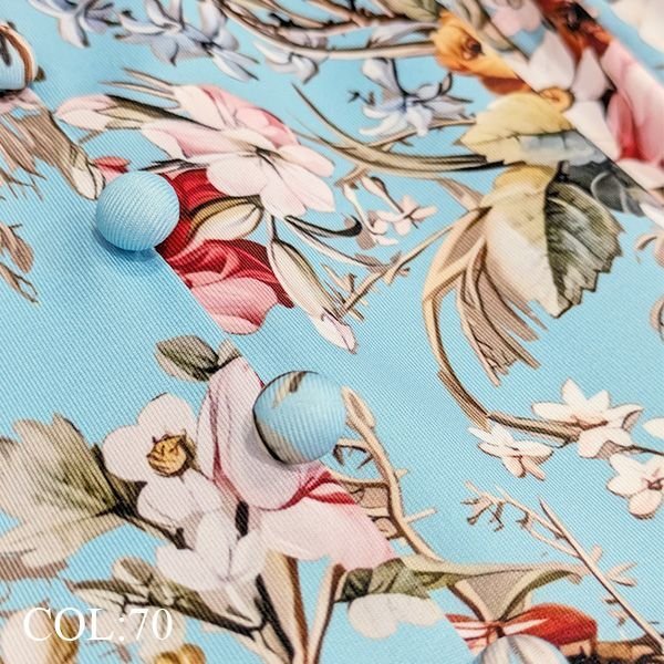 画像9: 【SuperBeauty  】★ボウタイデザインバルーン袖花柄ロングワンピース (9)
