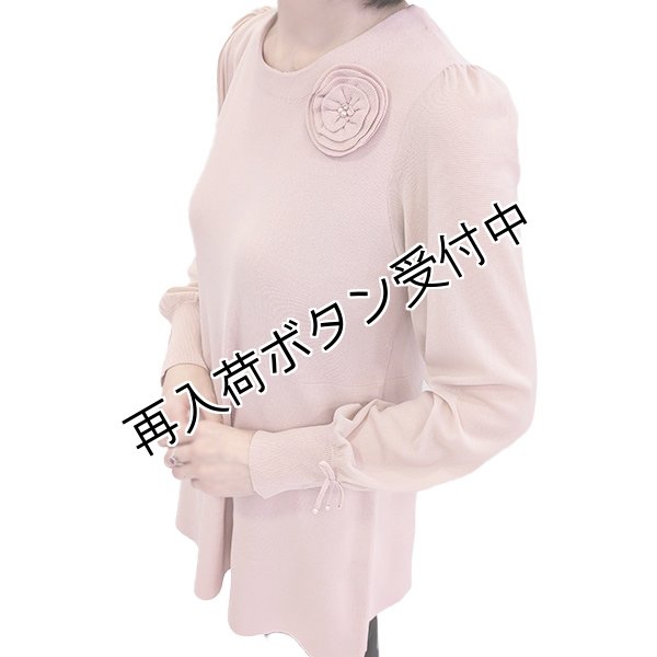 画像2: 【今週の追加 15,000円 →超特価 4,900円＜在庫限り＞クーポン/POINT不可】★袖パワーネット素材のニットチュニック (2)