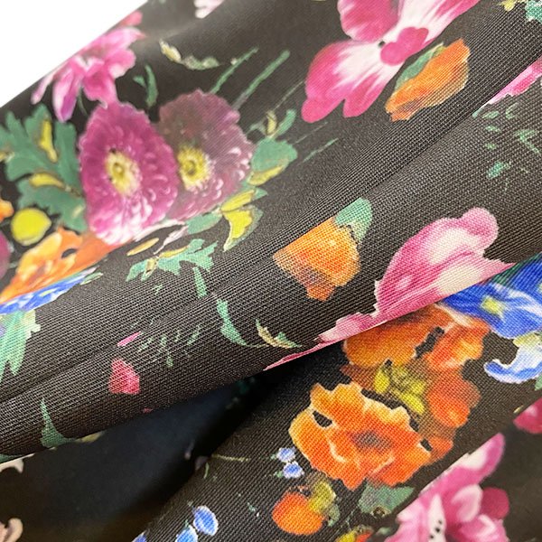 画像4: 【SuperBeauty  】★ウェストリボンフレンチスリーブフラワープリントワン (4)