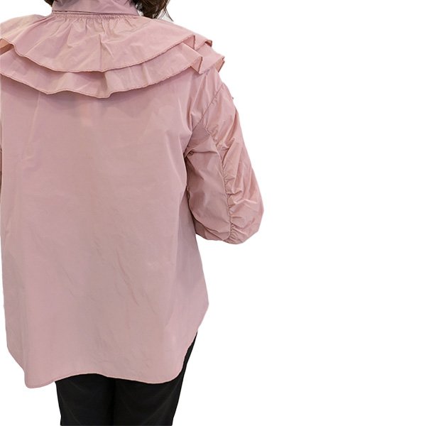 画像6: 【17,000円 →超特価 4,900円＜在庫限り＞クーポン/POINT不可】★タフタ素材ギャザーデザインのボウタイ付ブラウスジャケット (6)