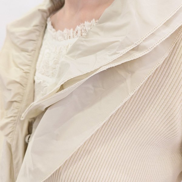 画像3: 【22,000円 →超特価 4900円＜在庫限り＞クーポン/POINT不可】★ニットバルーン袖タフタフリルジャケット (3)