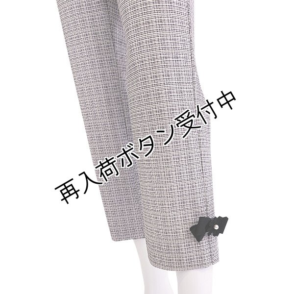 画像3: 【SALE 50%OFF＋ポイント利用可 】スーパーストレッチピンチェッククロプトパンツ (3)