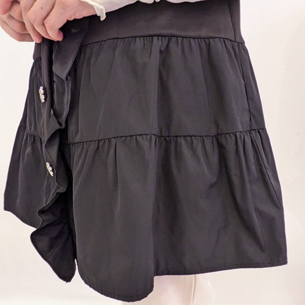 画像4: 【SuperBeauty  】ダンボールニットタフタティアードデザインベスト (4)