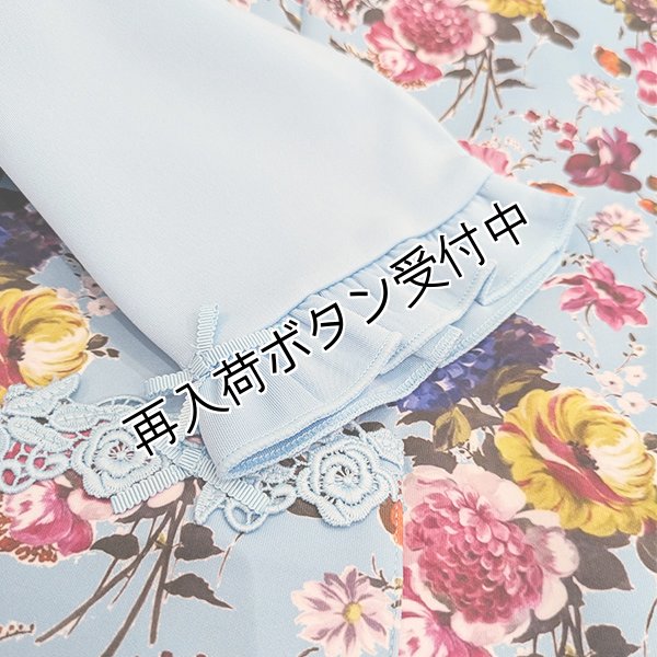 画像6: 【SuperBeauty  】★花柄プリント異素材切替ワンピース2426007 (6)