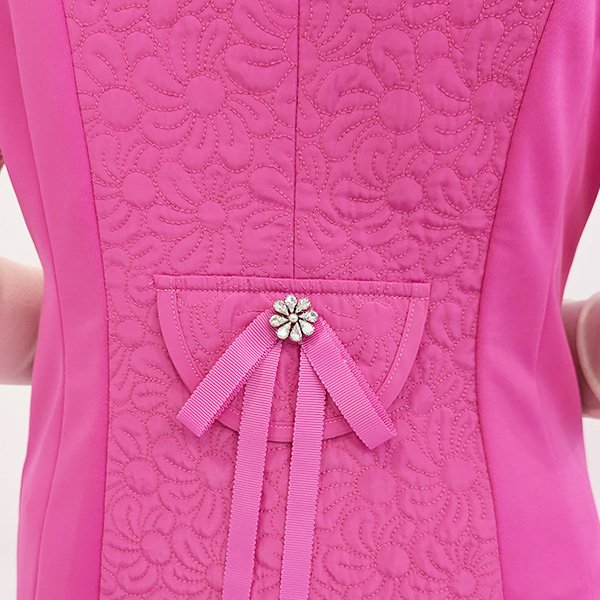 画像4: 【SuperBeauty  】キルティング素材切替ジャンパースカート (4)