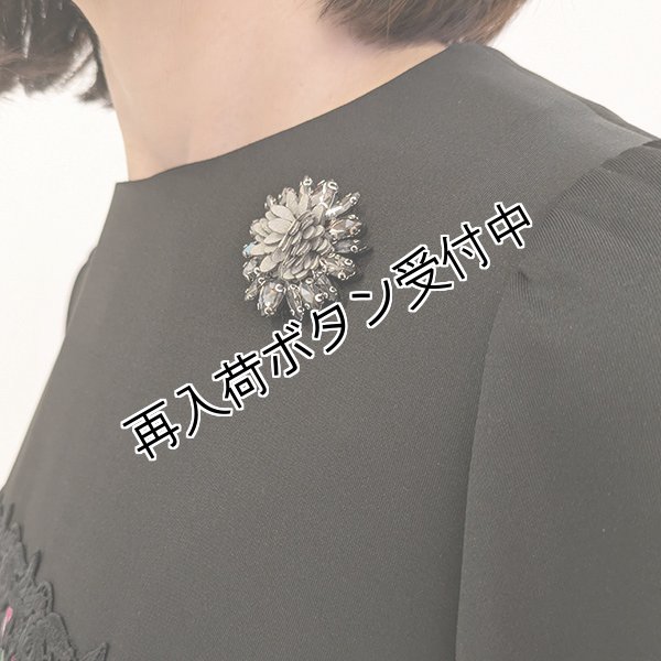 画像3: 【SuperBeauty  】★花柄プリント異素材切替ワンピース2426007 (3)