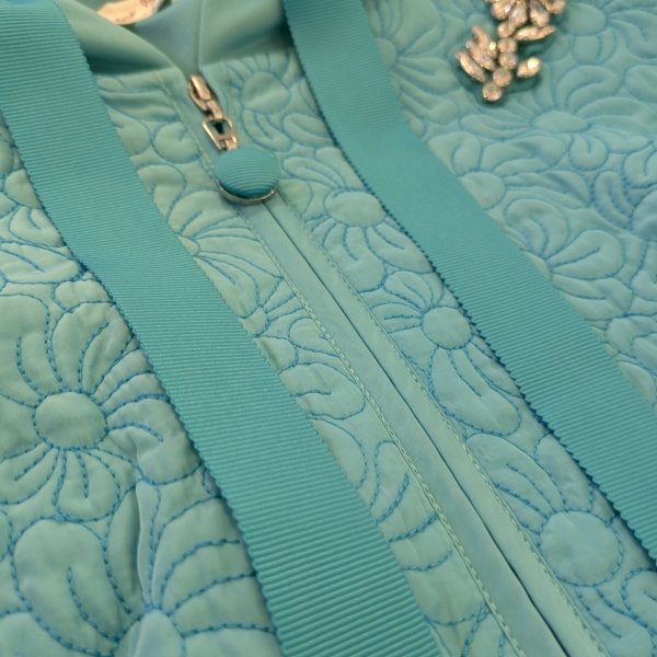 画像11: 【SuperBeauty  】キルティング×ダンボールニット裾フリルパーカー (11)