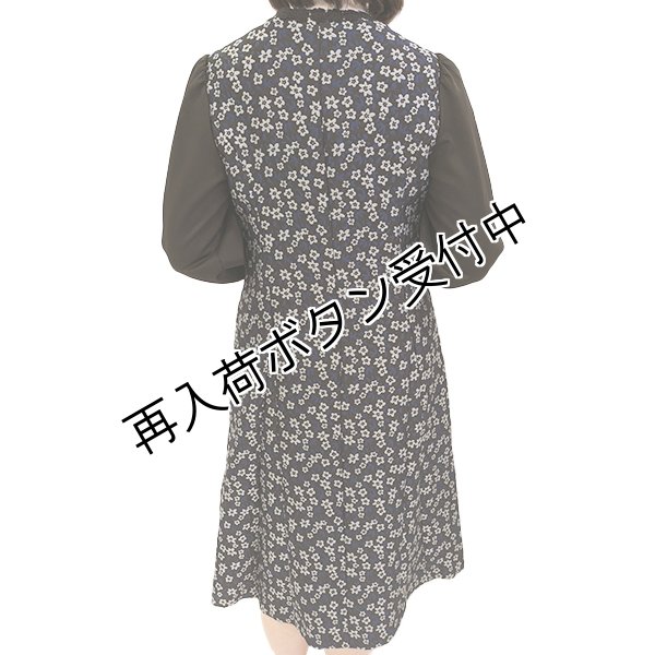 画像7: 【SuperBeauty  】花柄ジャガード織の袖切替ワンピース (7)