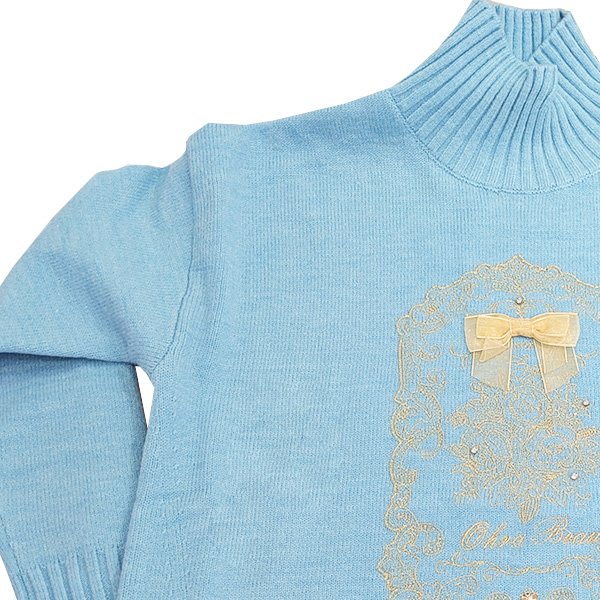 画像8: 【SuperBeauty  】金糸刺繍入りハイネックセーター (8)