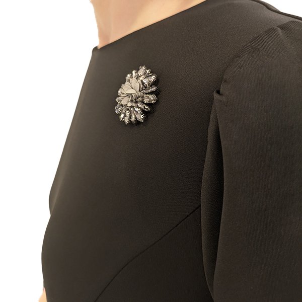 画像4: 【SuperBeauty  】★超人気 ウエスト美人フラワープリント切替チュニック (4)