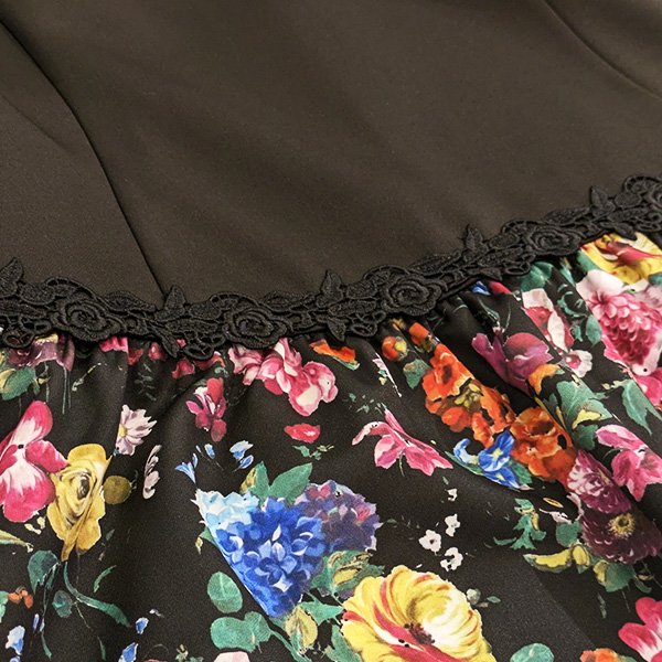 画像13: 【SuperBeauty  】★超人気 ウエスト美人フラワープリント切替チュニック (13)