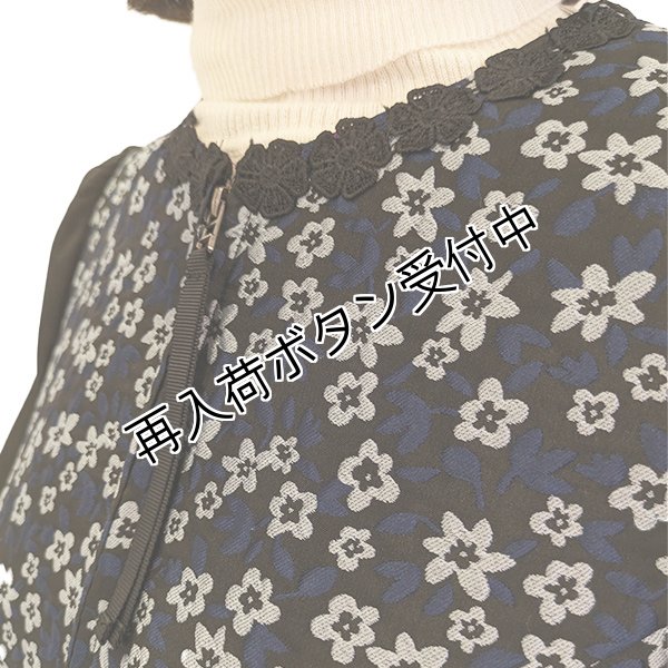画像5: 【SuperBeauty  】花柄ジャガード織の袖切替ワンピース (5)