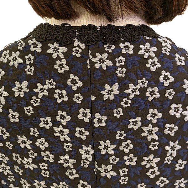 画像6: 【SuperBeauty  】花柄ジャガード織の袖切替ワンピース (6)