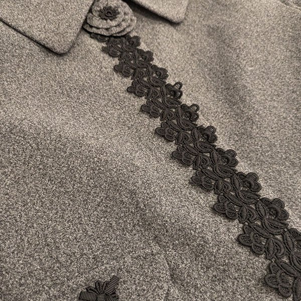 画像14: 【SuperBeauty  】レース使いコサージュ付ショートジャケット (14)