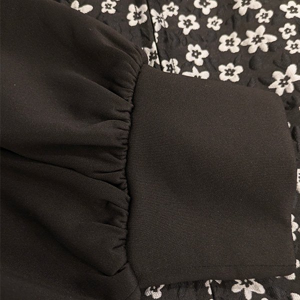 画像11: 【SuperBeauty  】花柄ジャガード織の袖切替ワンピース (11)