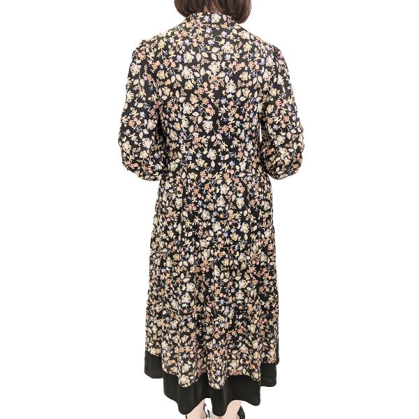 画像6: 【SuperBeauty  】ネックリボンとフリル飾り小花柄プリントワンピース24 (6)