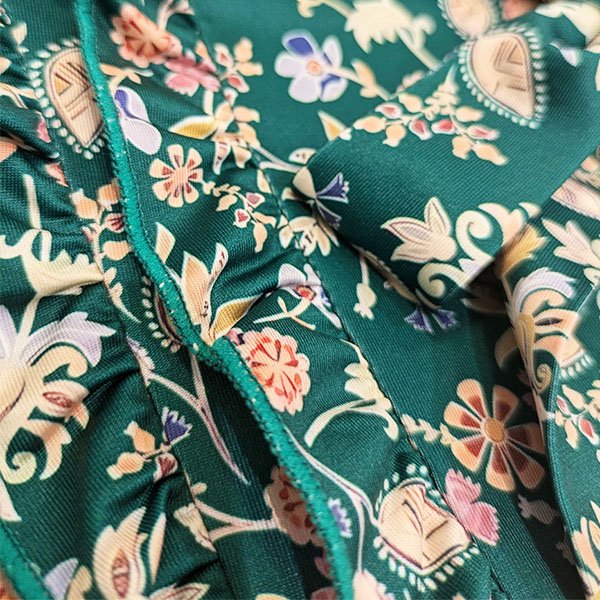 画像9: 【SuperBeauty  】ネックリボンとフリル飾り小花柄プリントワンピース24 (9)