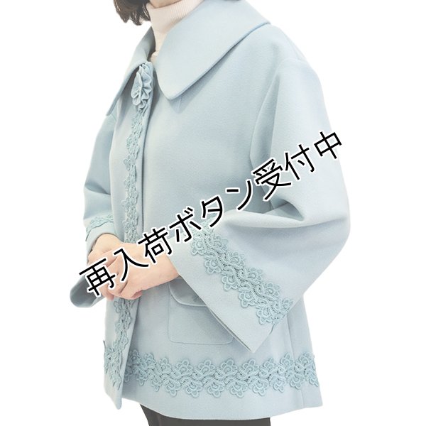 画像3: 【SuperBeauty  】レース使いコサージュ付ショートジャケット (3)