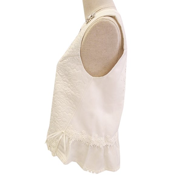 画像4: 【SuperBeauty  】キルティング×ダンボールニットベスト2427016 (4)