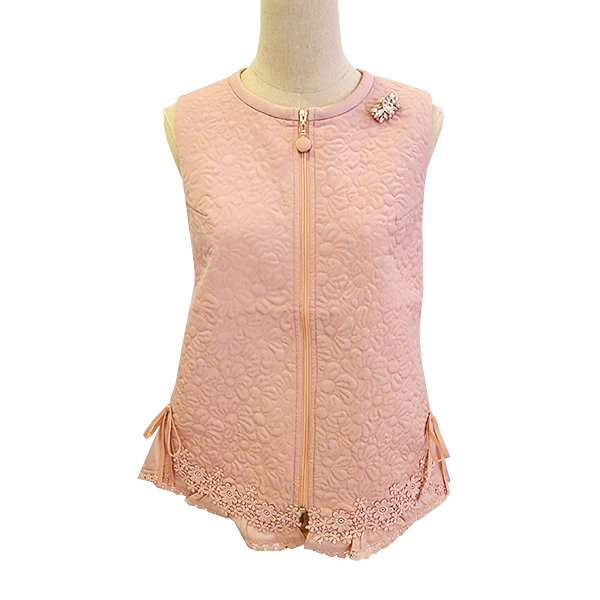 画像2: 【SuperBeauty  】キルティング×ダンボールニットベスト2427016 (2)