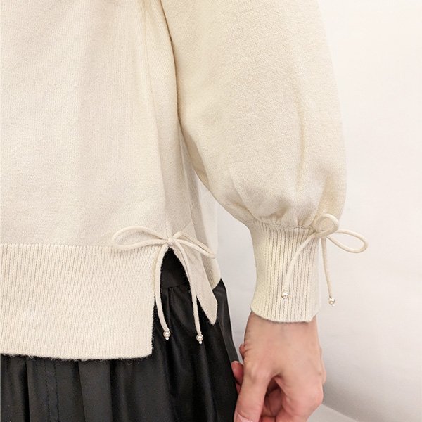 画像4: 【SuperBeauty  】paris ガールズ刺繍のニットセーター (4)