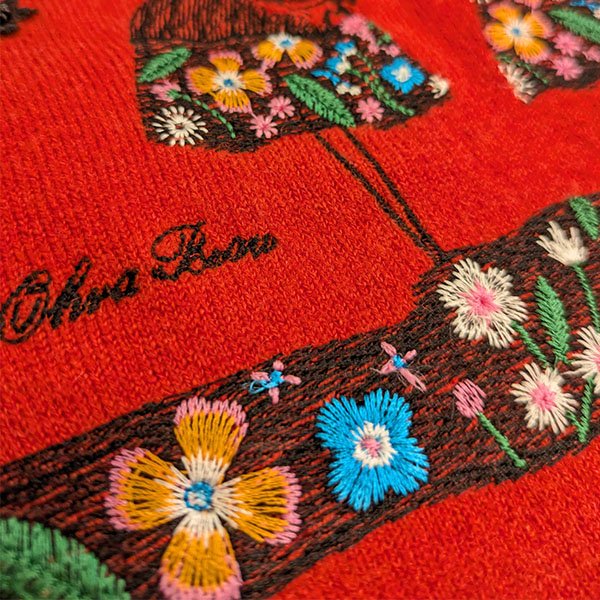 画像5: 【SuperBeauty  】paris ガールズ刺繍のニットセーター (5)