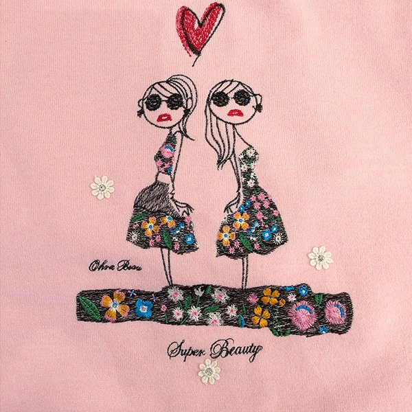 画像6: 【SuperBeauty  】paris ガールズ刺繍のニットセーター (6)