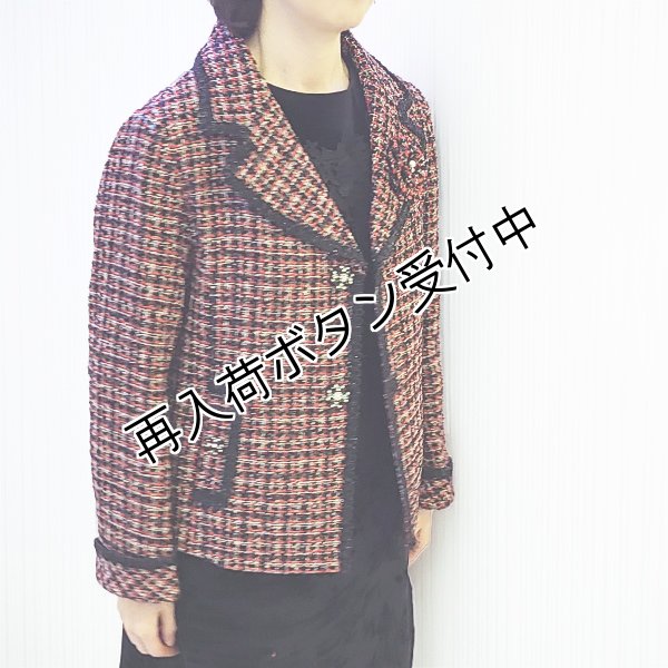 画像3: 【SuperBeauty  】コサージュ付ツイードジャケット (3)