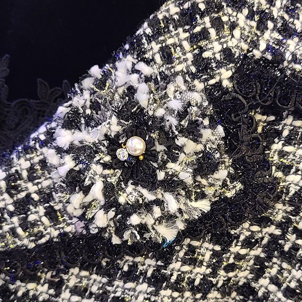 画像8: 【SuperBeauty  】コサージュ付ツイードジャケット (8)