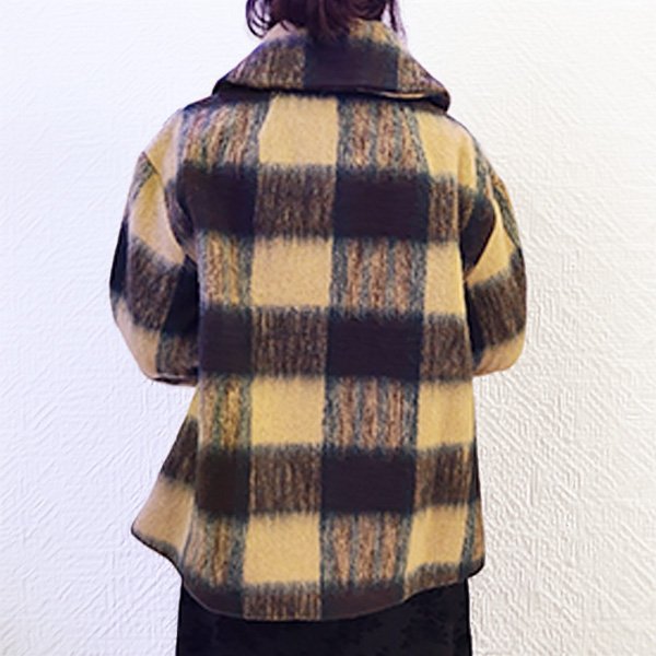 画像3: 【SuperBeauty  】コサージュ付チェック柄ジャケット (3)